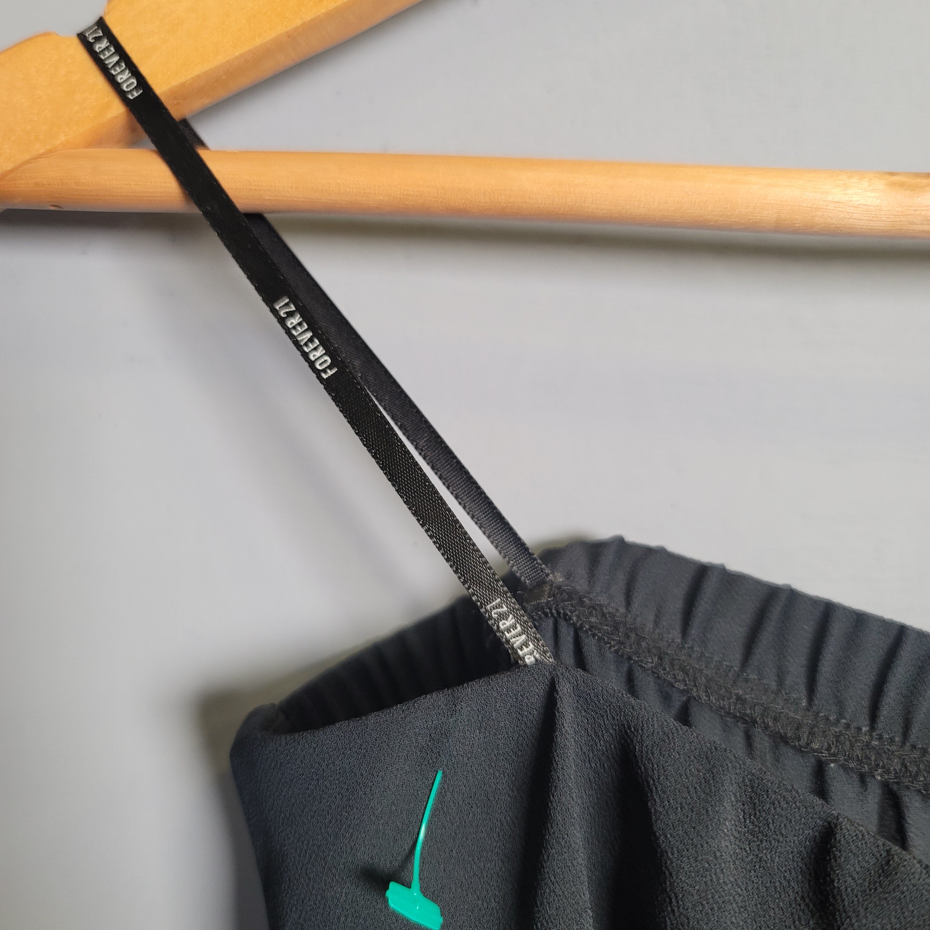 Black Strapless Wide Leg Jumpsuit (Forever 21) - THE GREY AREA