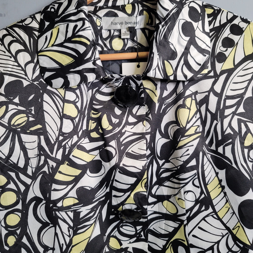 Designer printed Blazer (Harve Benard) - THE GREY AREA