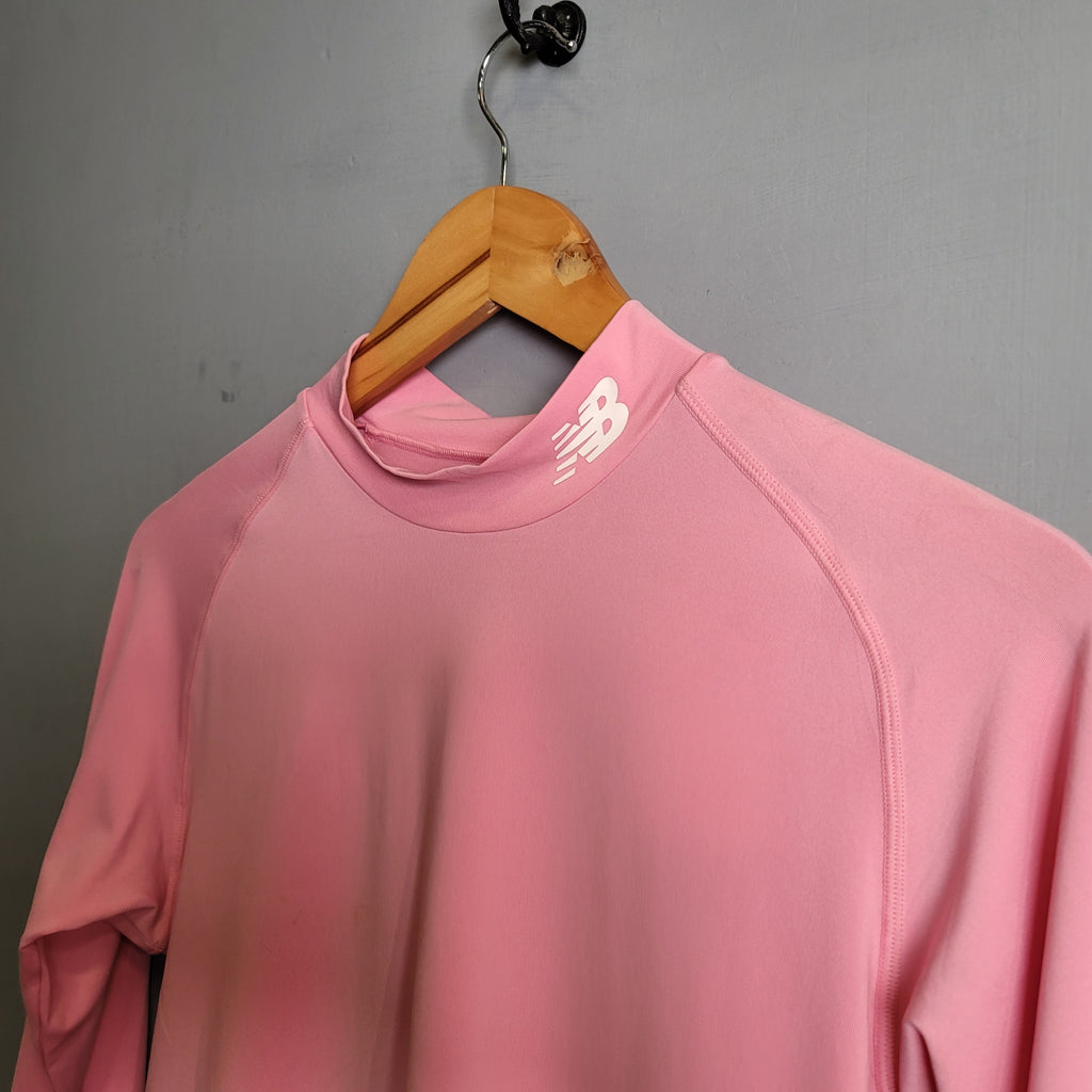 Pink long sleeves compression sports T-shirt (New Balance) - THE GREY AREA