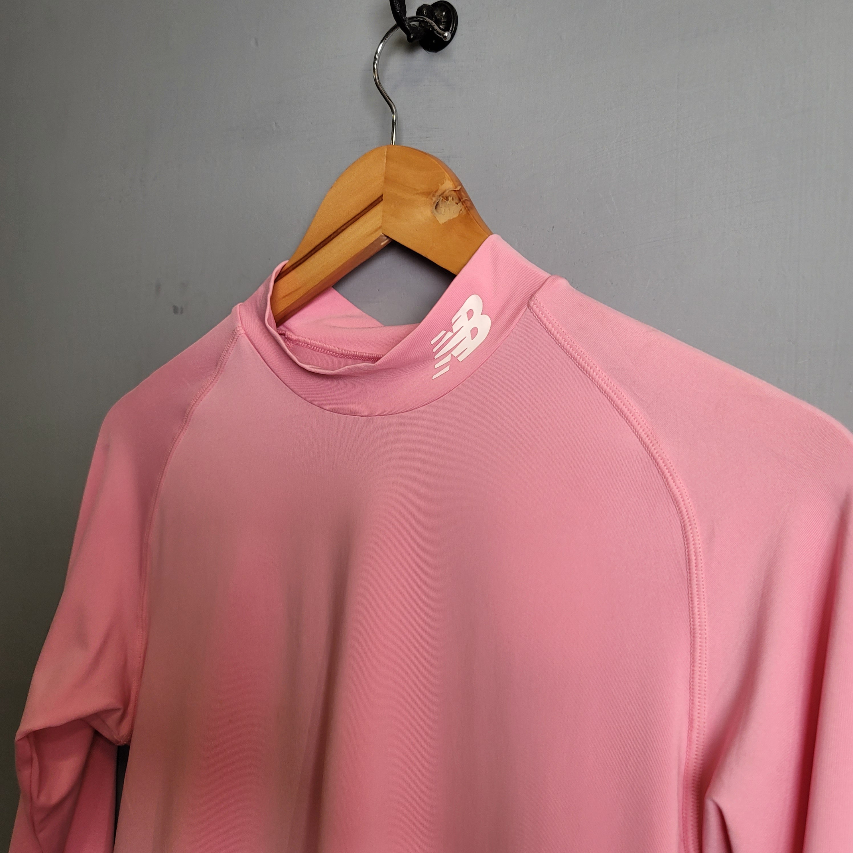 Pink long sleeves compression sports T-shirt (New Balance) - THE GREY AREA
