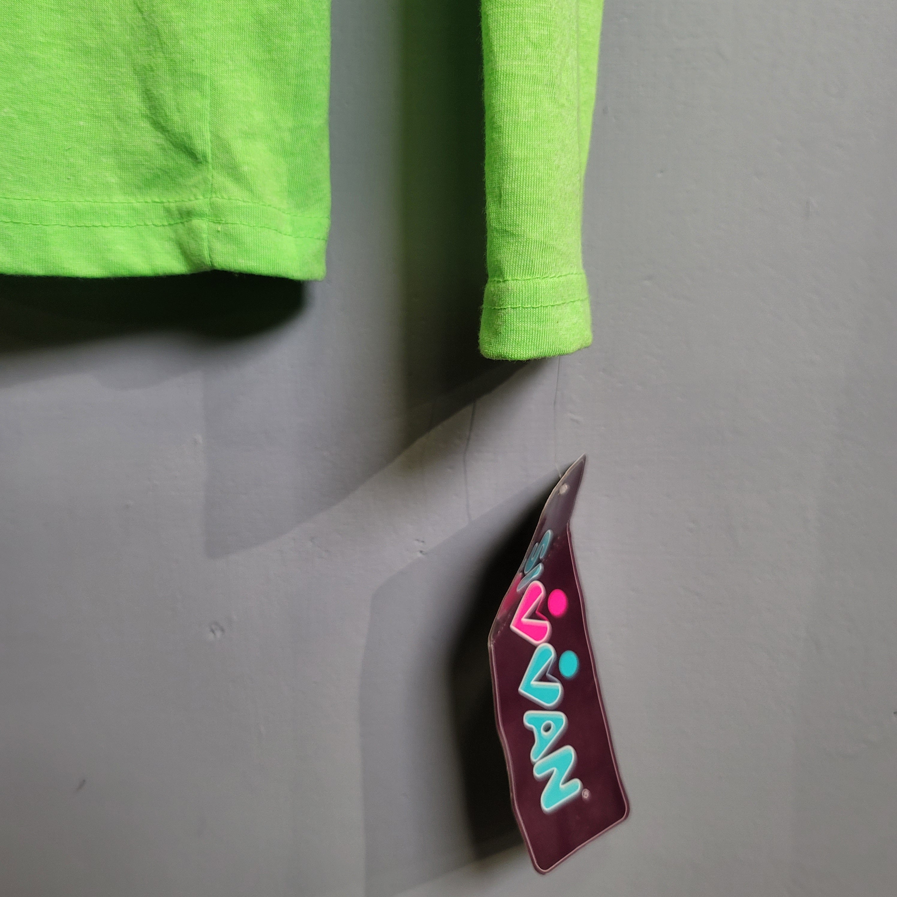 Lime green full sleeveless T-shirt (Sivvan) - THE GREY AREA