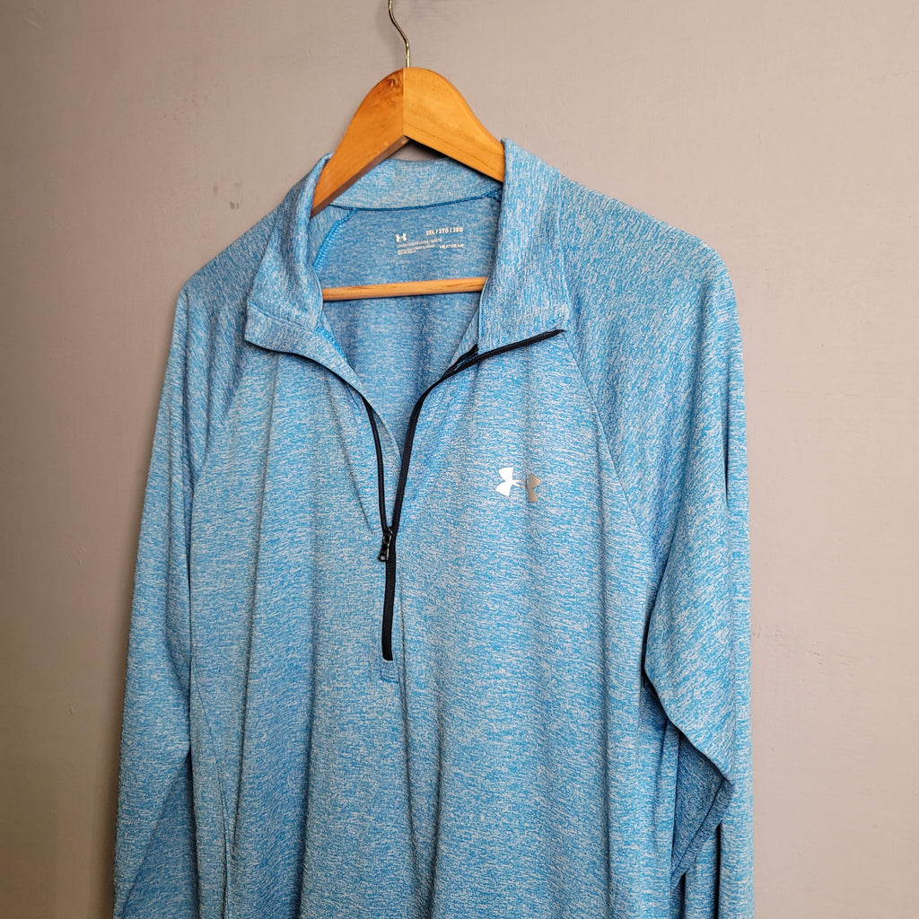 Blue loose fit UnderArmour sports upper (UnderArmour) - THE GREY AREA
