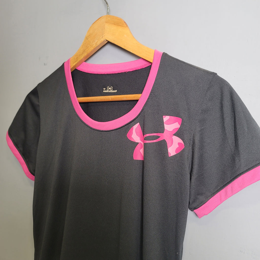 UnderArmour pink logo Sports T-shirt - THE GREY AREA