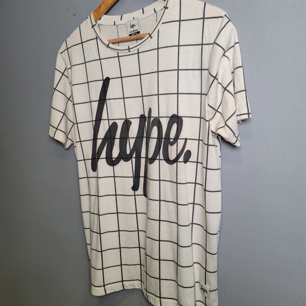 White "Hype" Casual Tshirt - THE GREY AREA