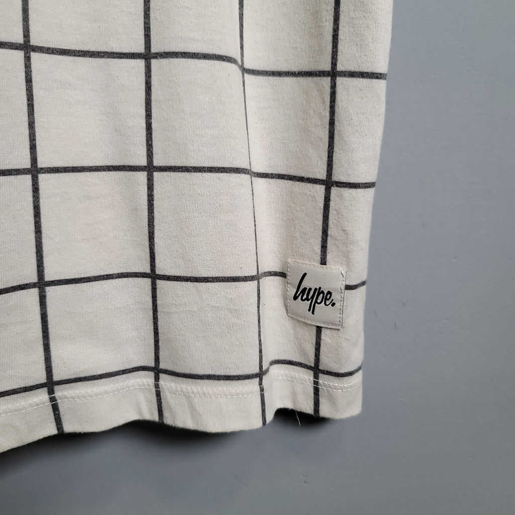 White "Hype" Casual Tshirt - THE GREY AREA