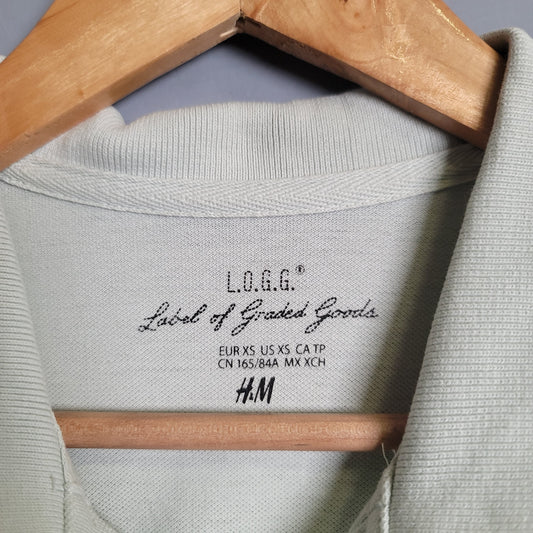 Light green H&M polo t-shirt (H&M) - THE GREY AREA