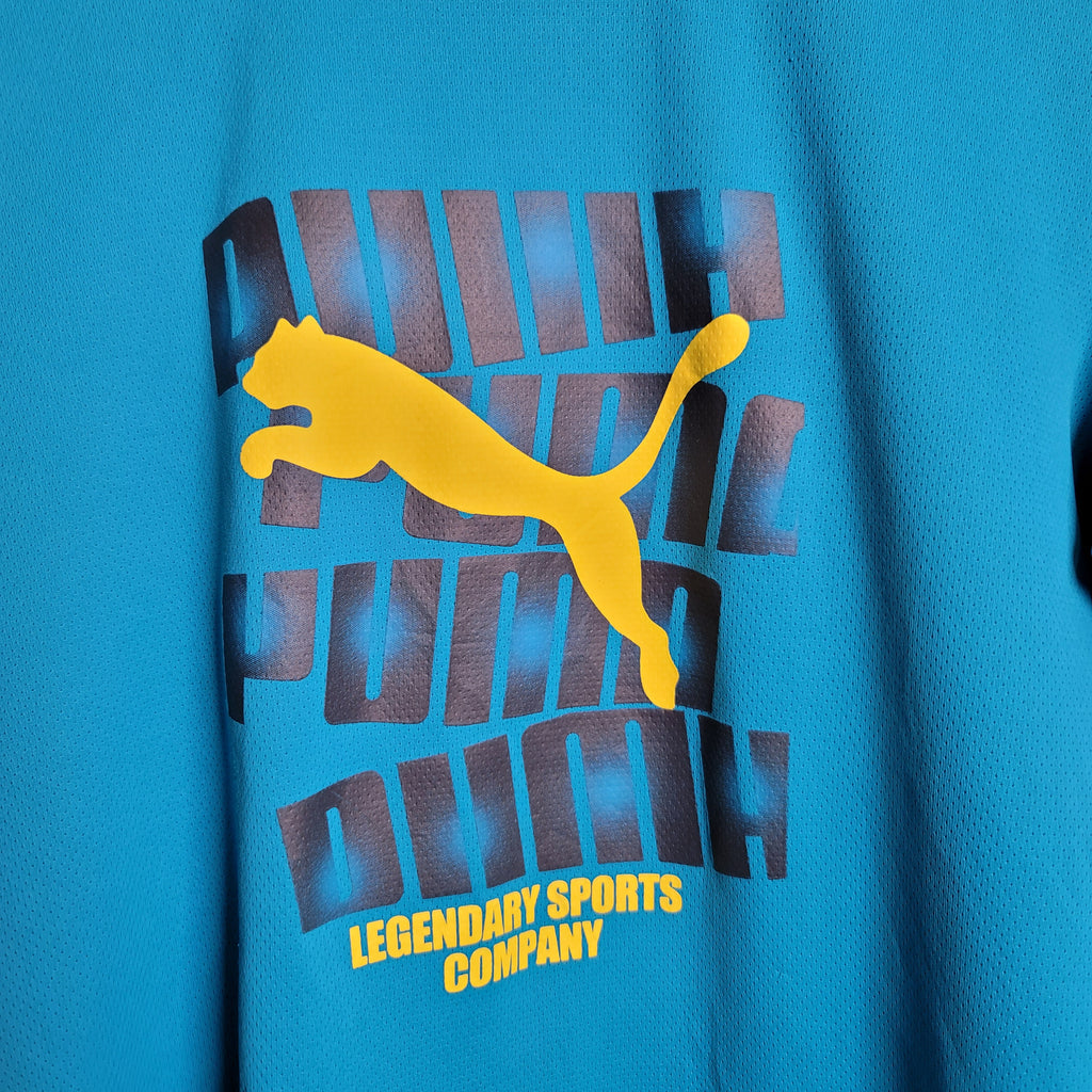 Blue Puma Sports/Casual t-shirt - THE GREY AREA