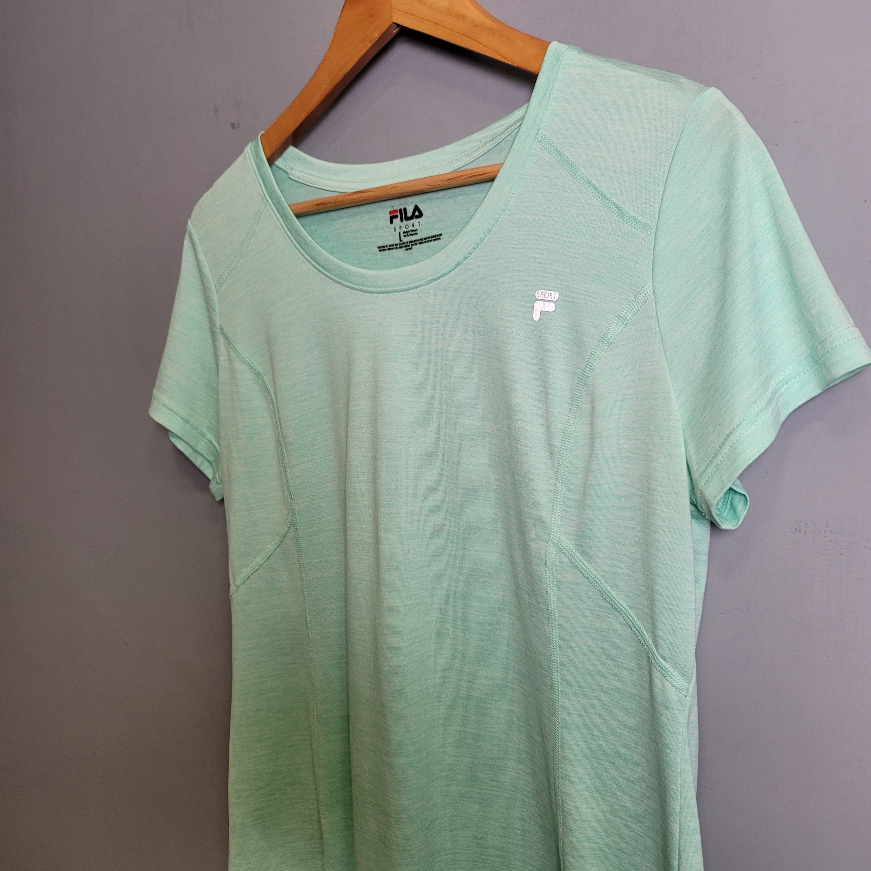 Sea blue sports T-shirt (Fila) - THE GREY AREA