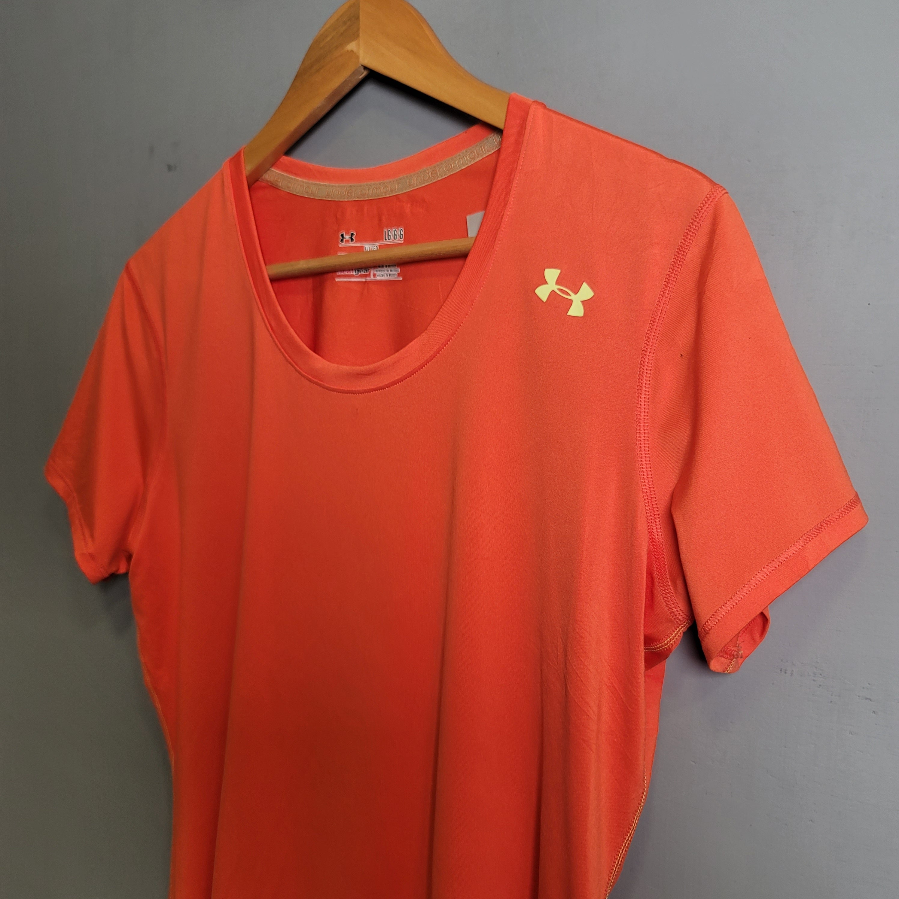 Orange UnderArmour Sports T-shirt - THE GREY AREA