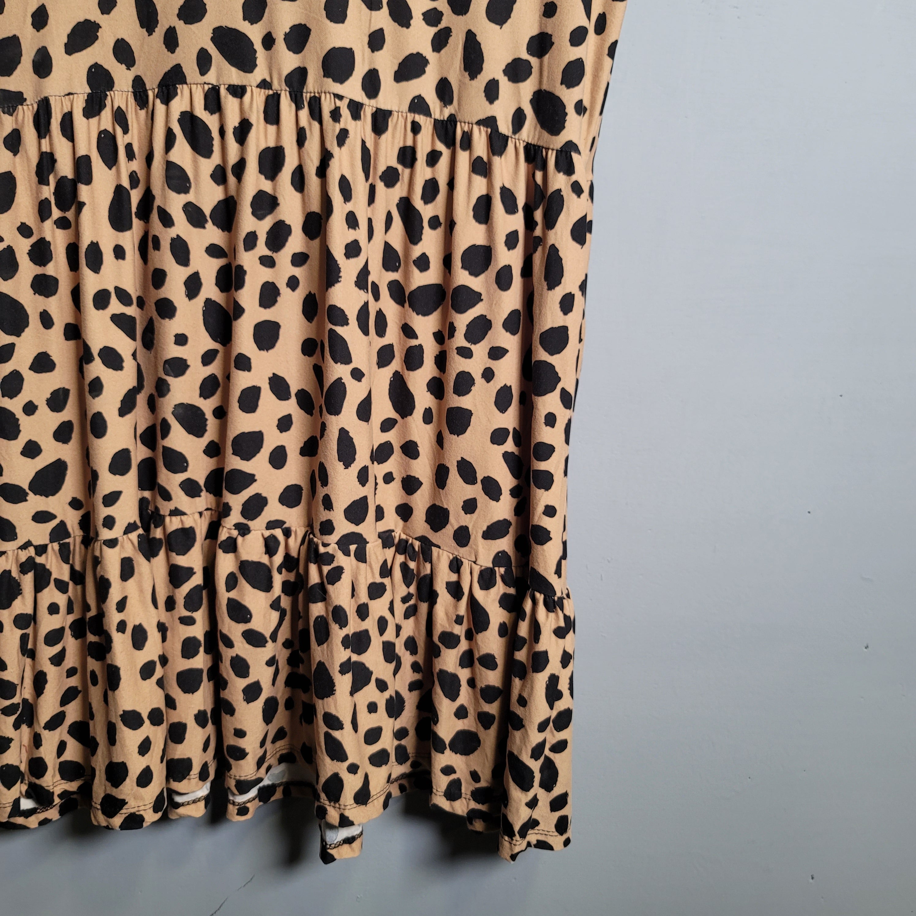 Animal print V-neck peplum dress (Style 5) - THE GREY AREA