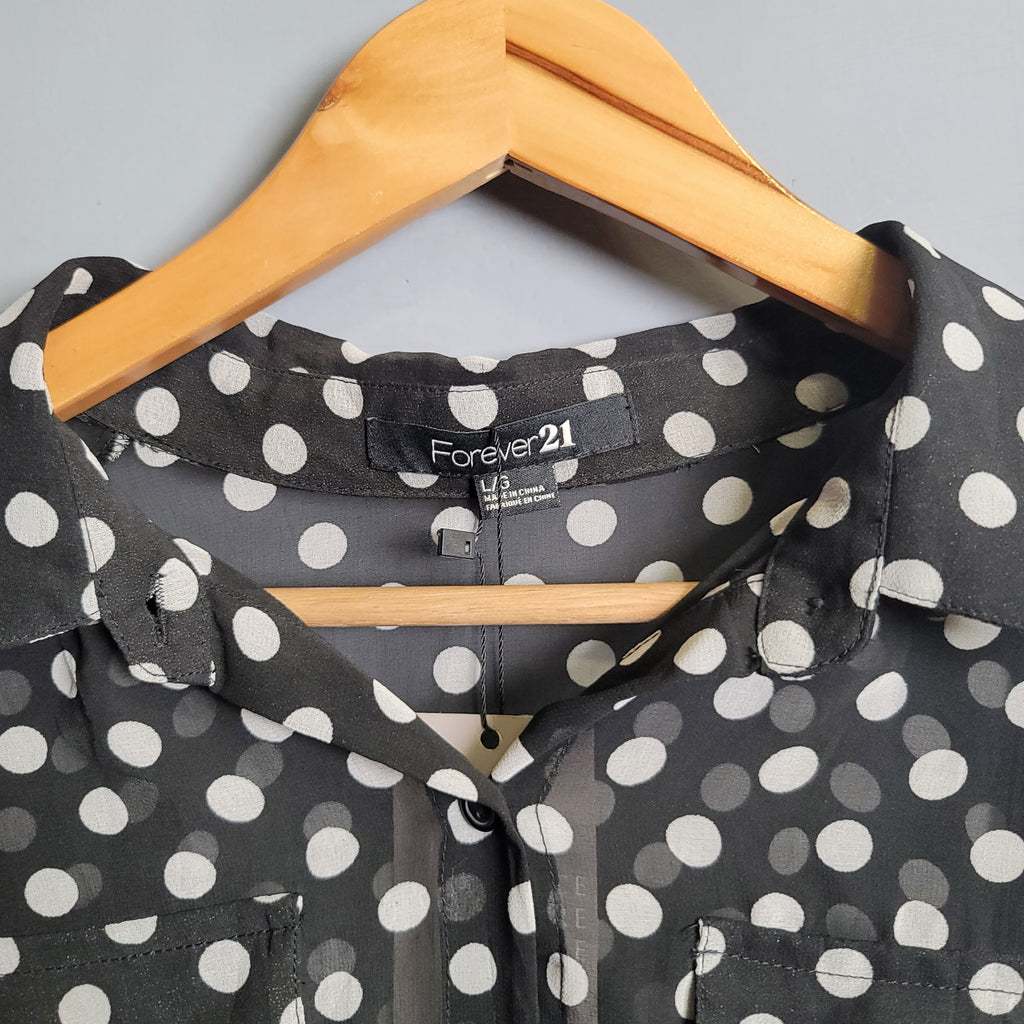 Black and White Polka dots mini dress - THE GREY AREA