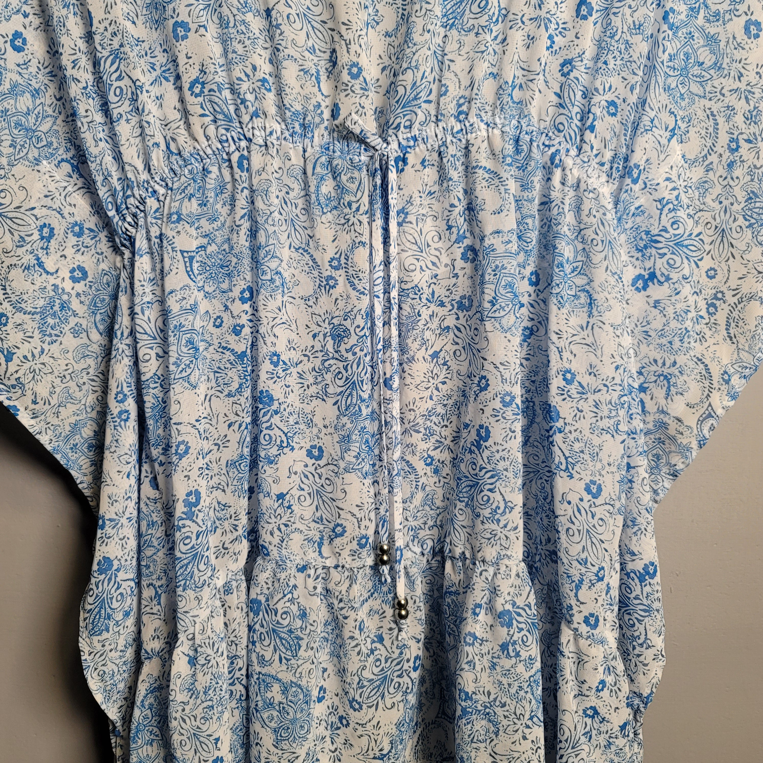 Floral printed swimsuit Cover-up (Time & Tru) - THE GREY AREA