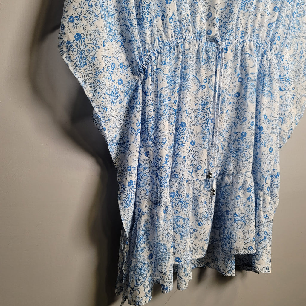 Floral printed swimsuit Cover-up (Time & Tru) - THE GREY AREA