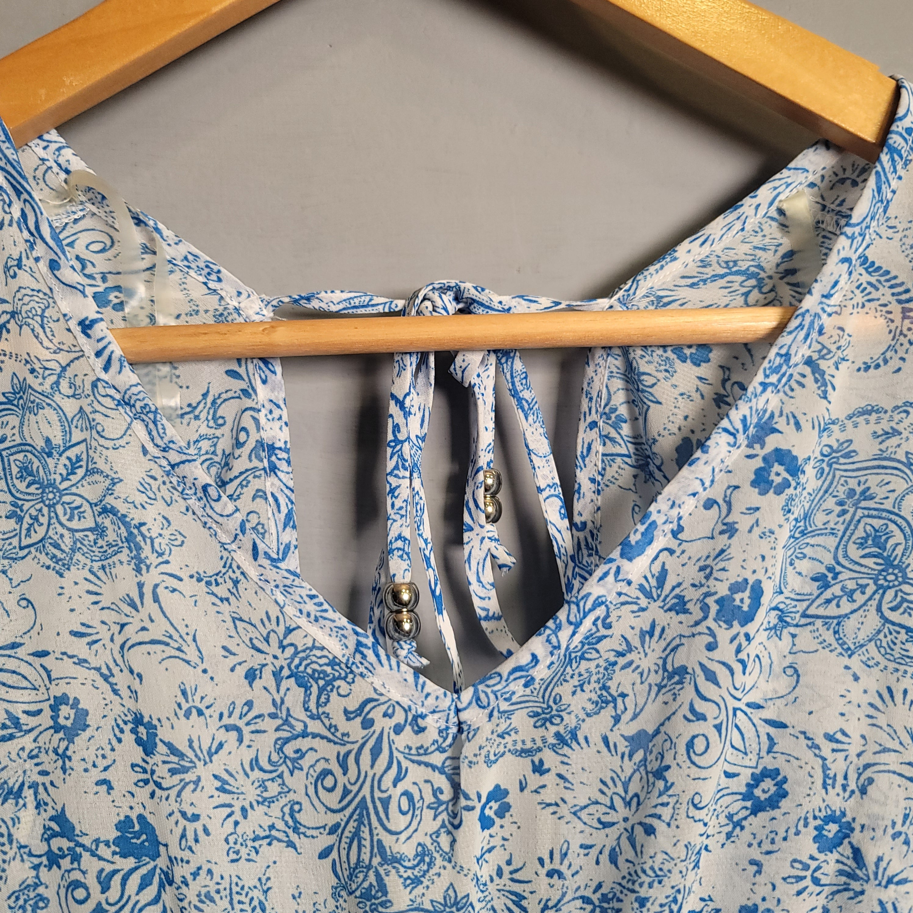 Floral printed swimsuit Cover-up (Time & Tru) - THE GREY AREA