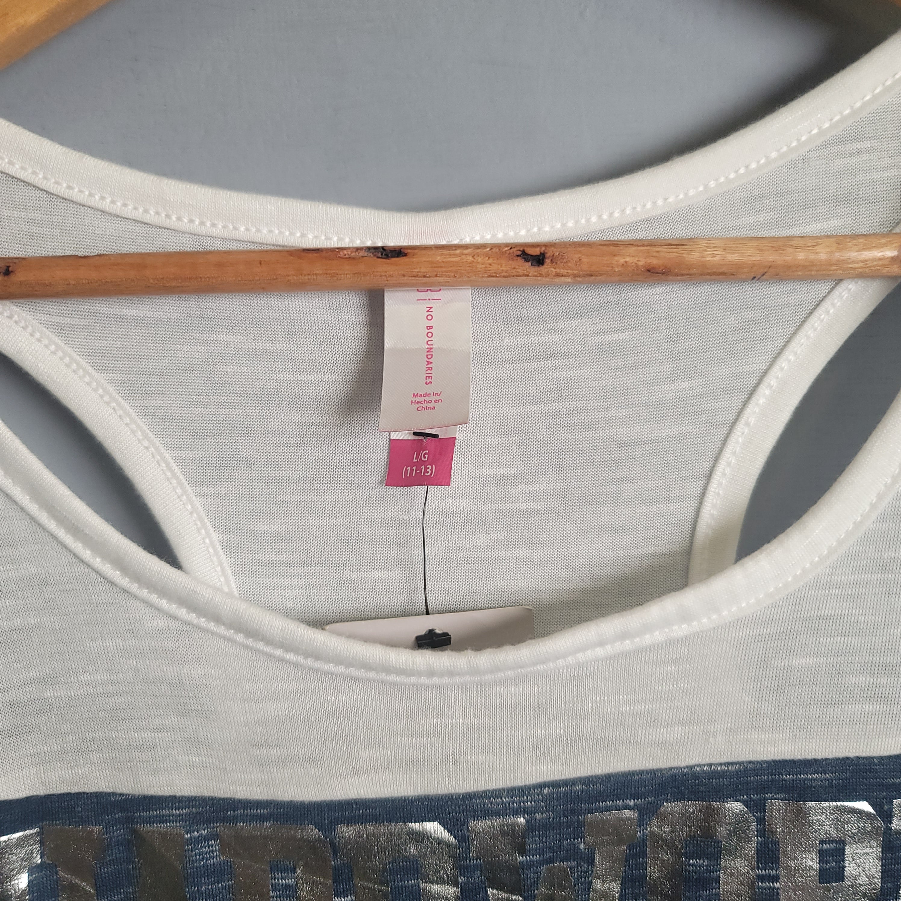 White "Hardwork-Workhard" white Tanktop (No Boundaries) - THE GREY AREA