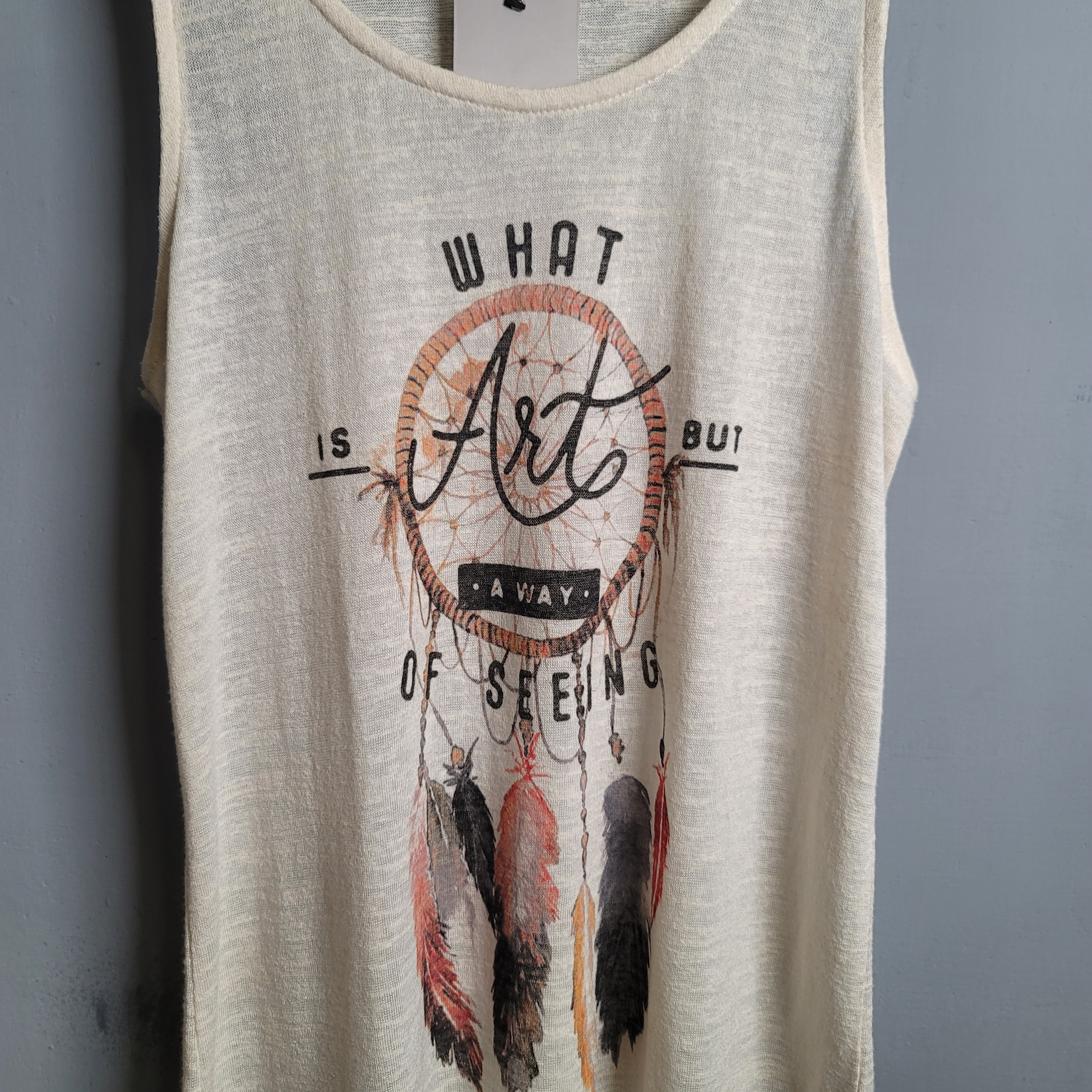 Vintage Graphic Casual  Tanktop (Pinkie) - THE GREY AREA