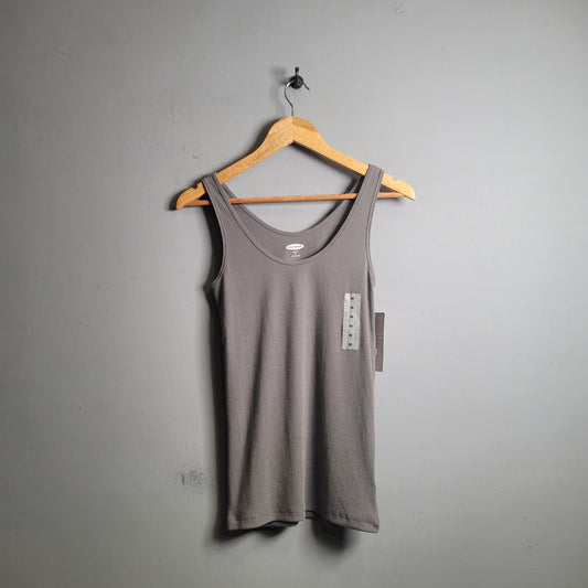 Grey Ultralite Rib-knit Tanktop (Old Navy) - THE GREY AREA