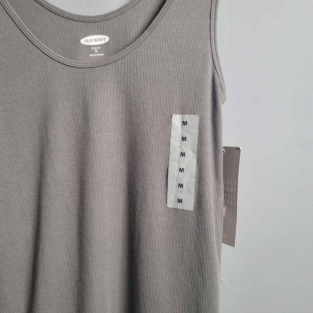 Grey Ultralite Rib-knit Tanktop (Old Navy) - THE GREY AREA