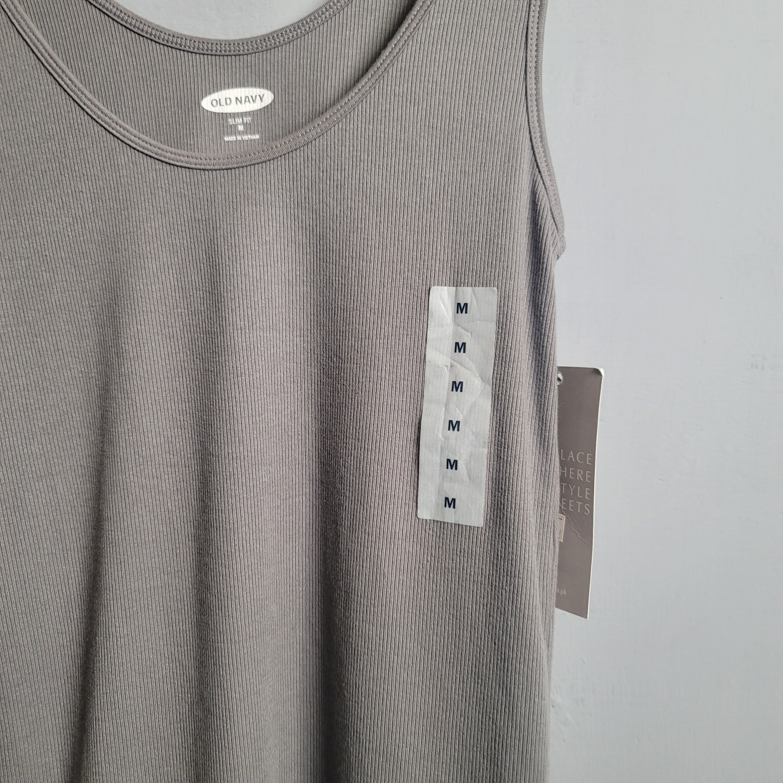 Grey Ultralite Rib-knit Tanktop (Old Navy) - THE GREY AREA