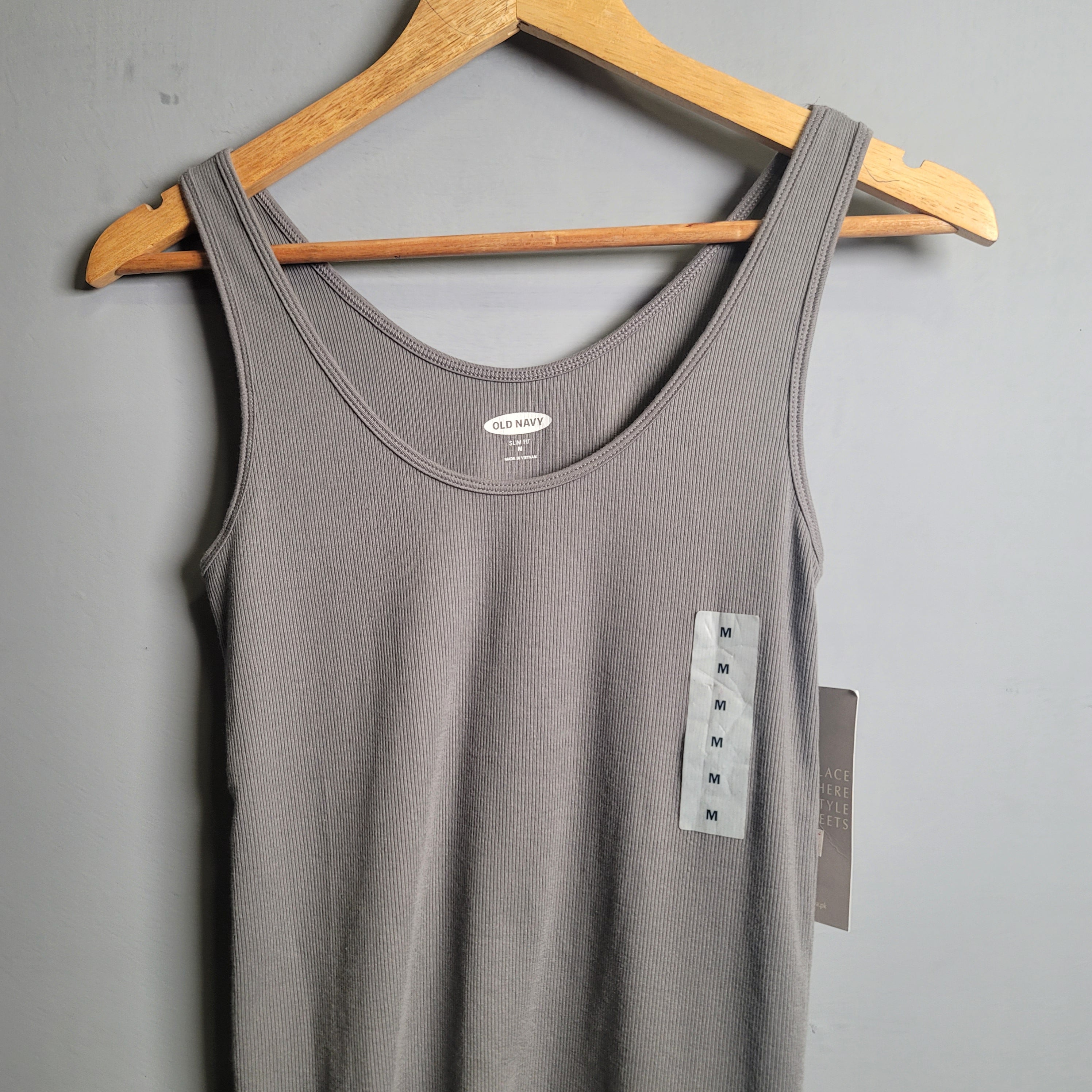 Grey Ultralite Rib-knit Tanktop (Old Navy) - THE GREY AREA