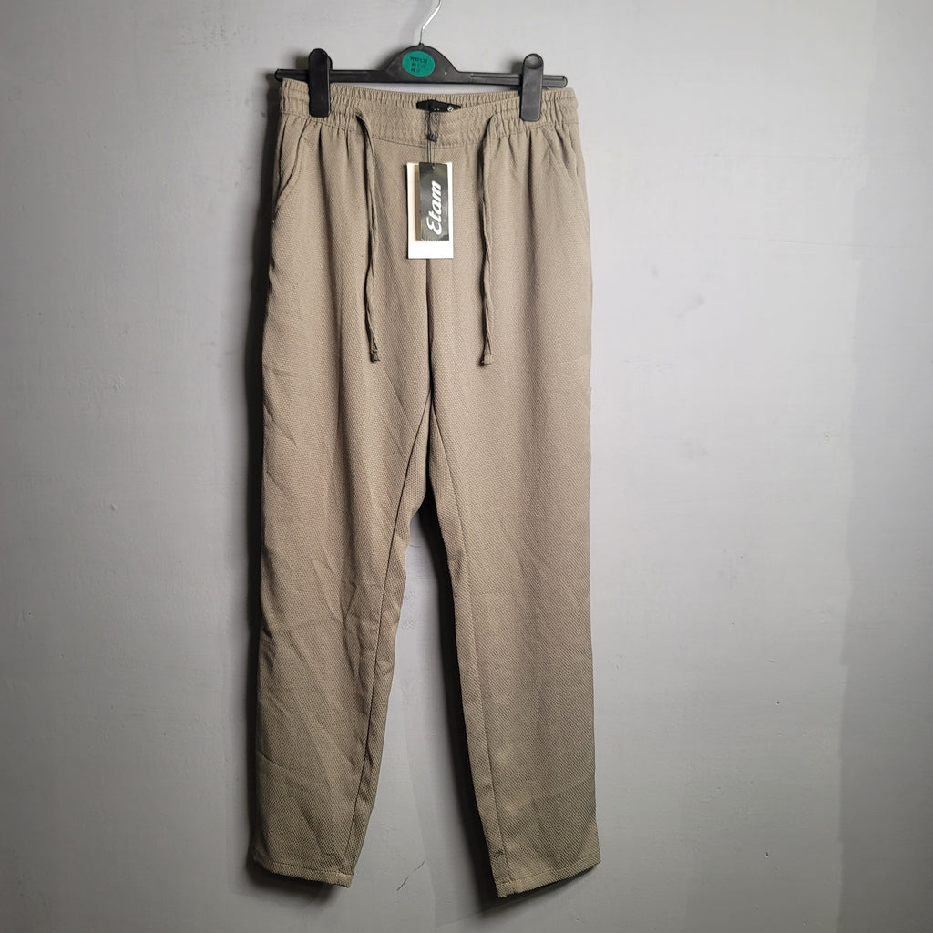 Textured fabric camo green trouser/pant (Etam) - THE GREY AREA