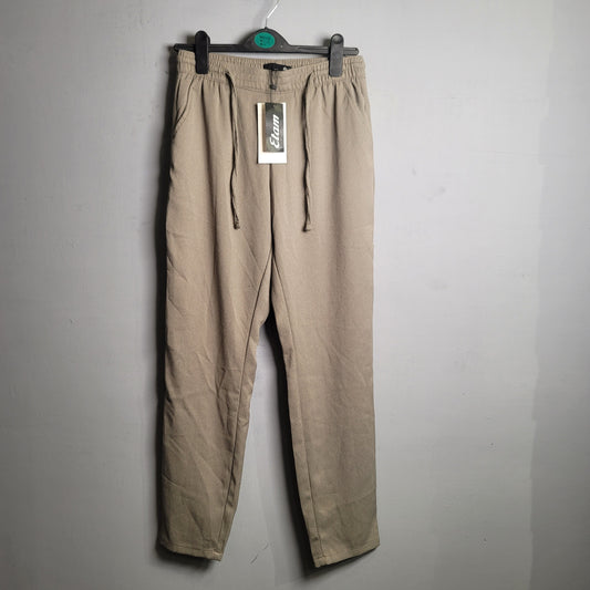 Textured fabric camo green trouser/pant (Etam) - THE GREY AREA