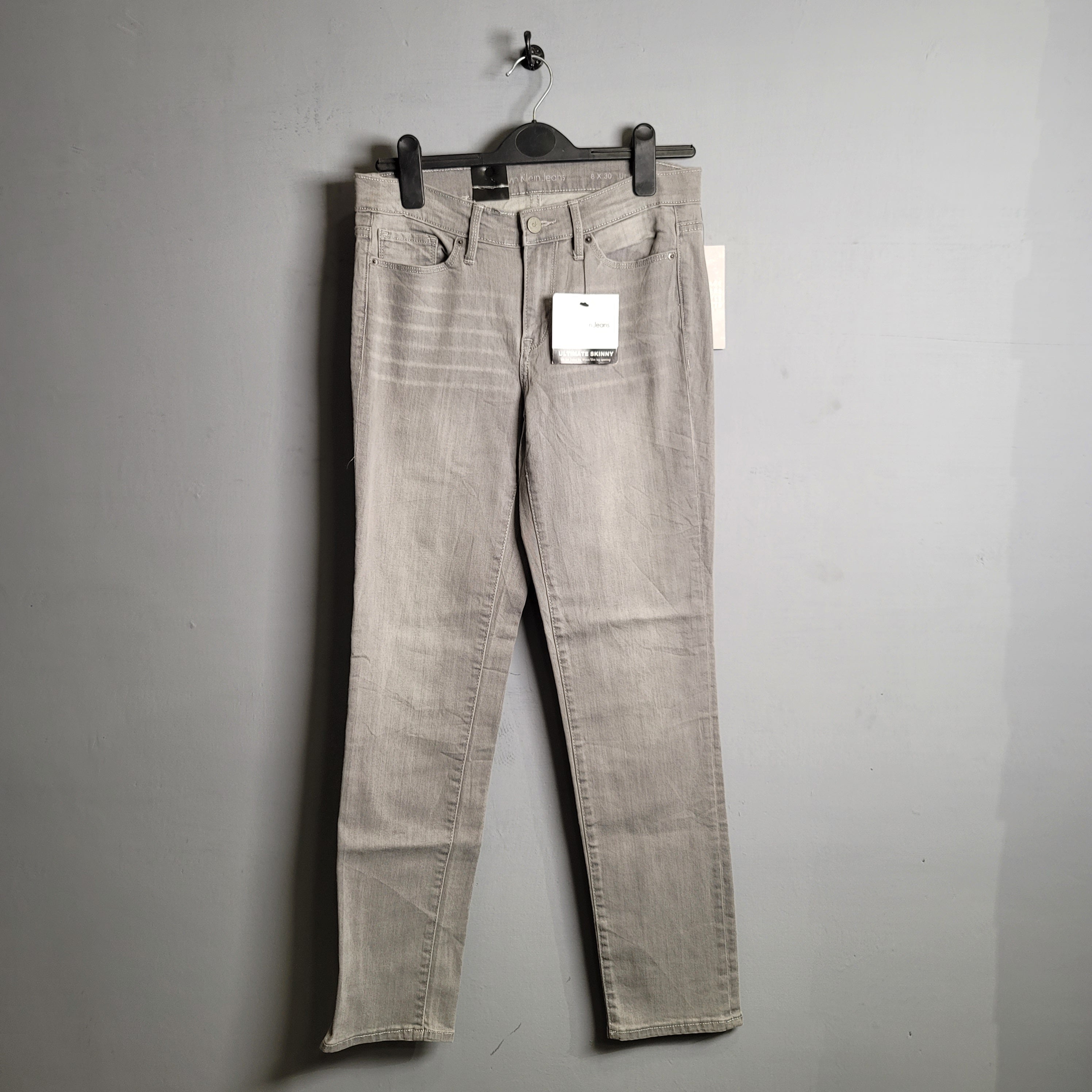 Grey Ultimate Skinny Jeans (Calvin Klein) - THE GREY AREA