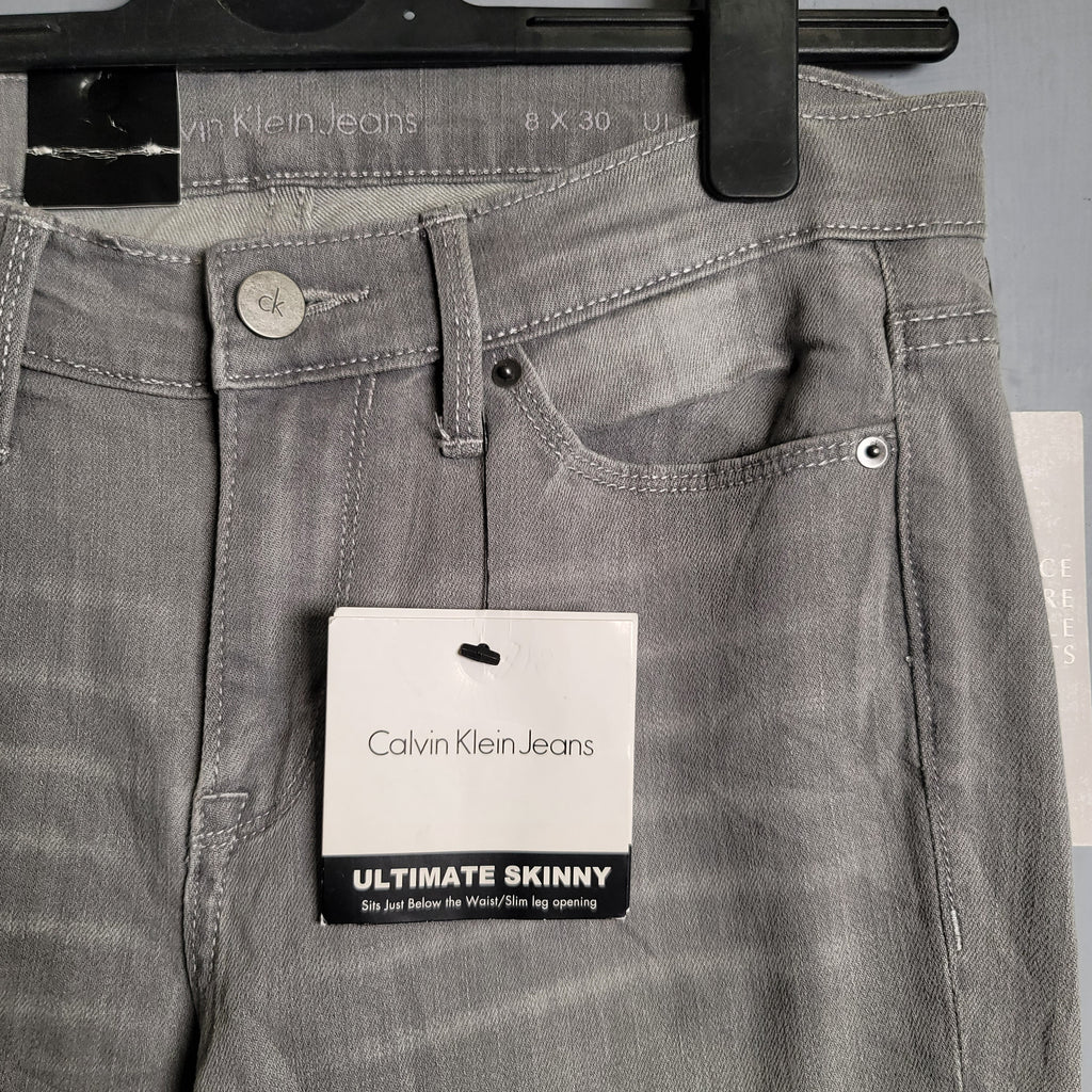 Grey Ultimate Skinny Jeans (Calvin Klein) - THE GREY AREA