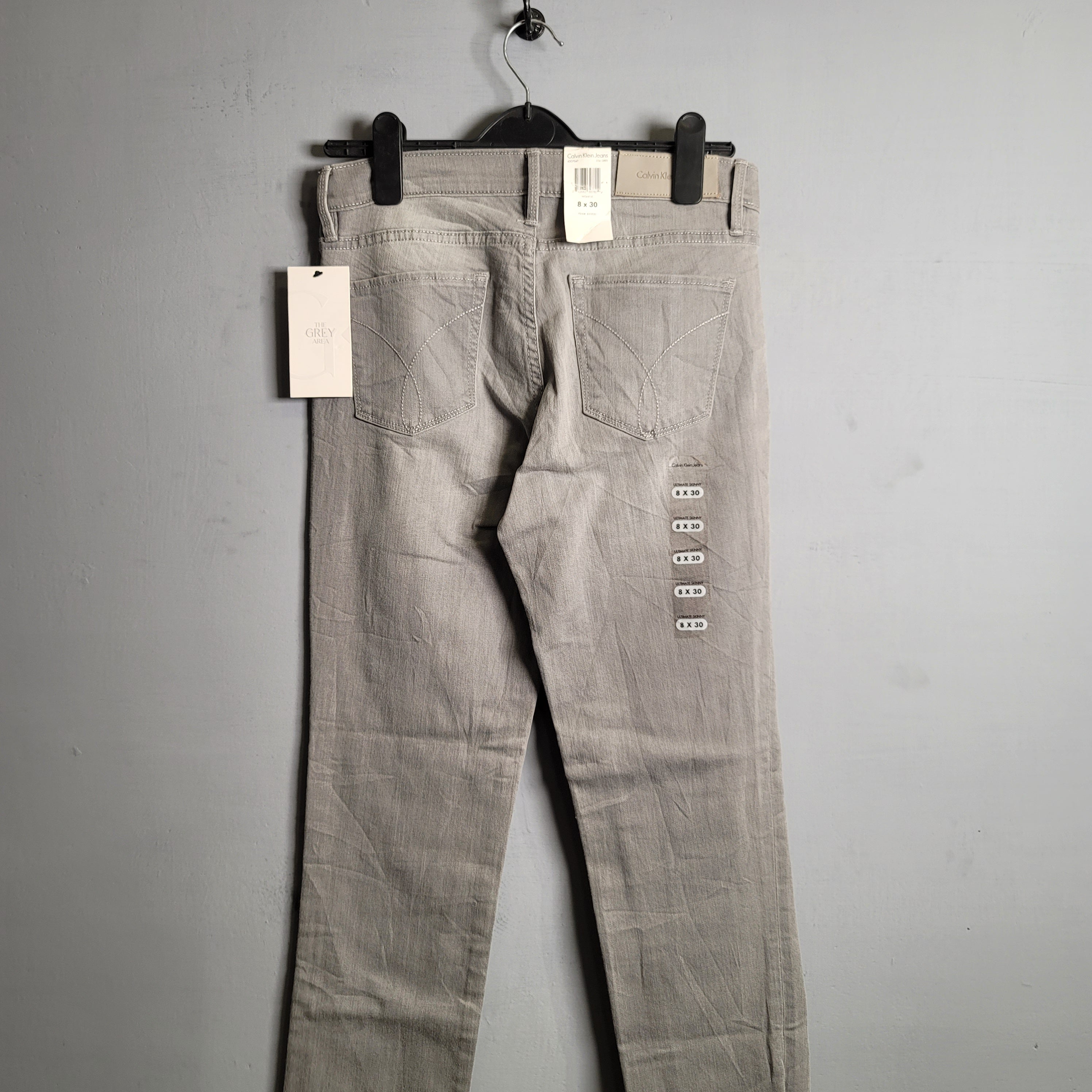 Grey Ultimate Skinny Jeans (Calvin Klein) - THE GREY AREA