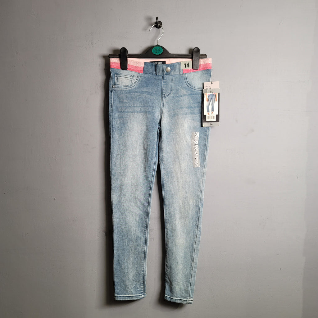 Mid Rise Skinny Comfort stretch Jegging (Buffalo David Button) - THE GREY AREA