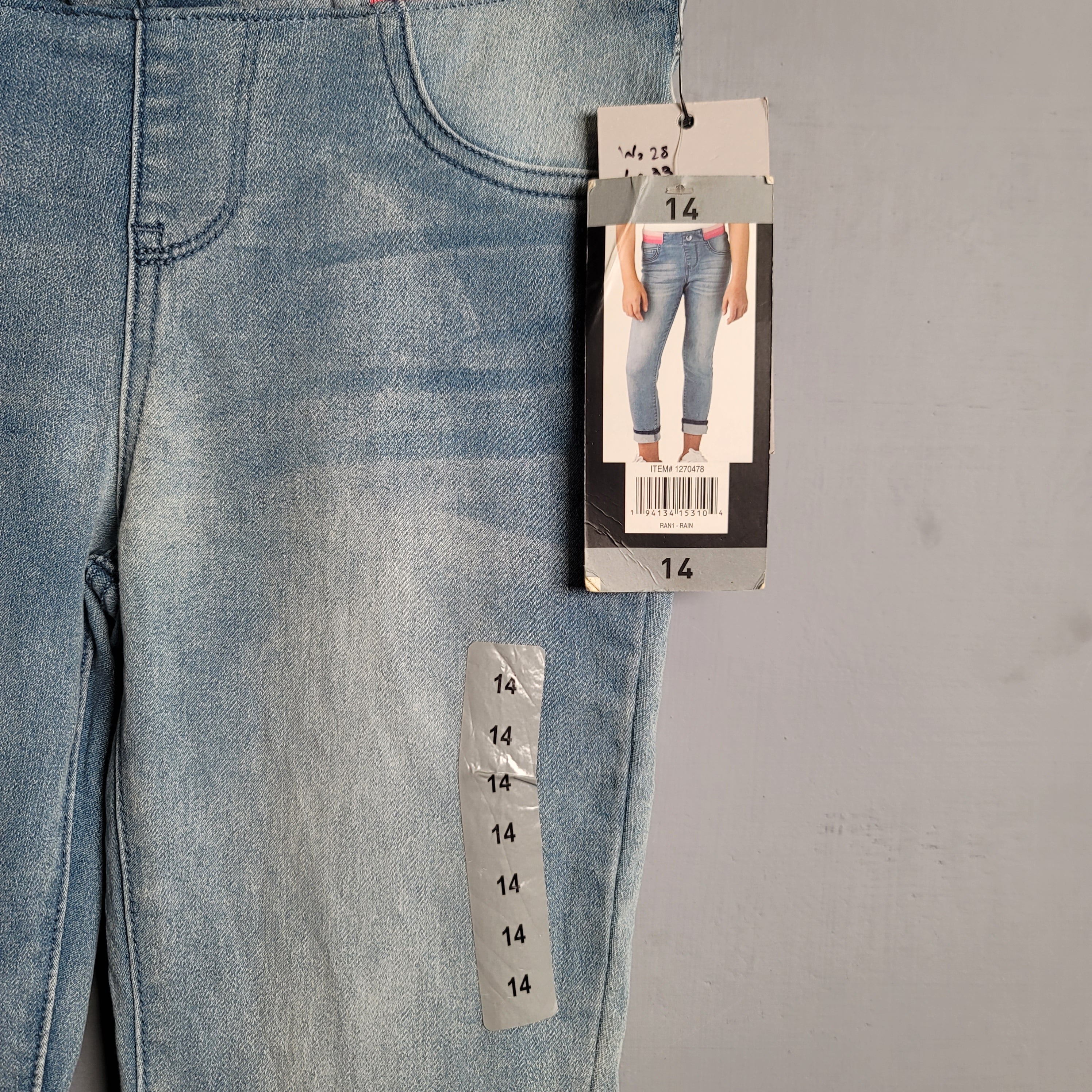 Mid Rise Skinny Comfort stretch Jegging (Buffalo David Button) - THE GREY AREA