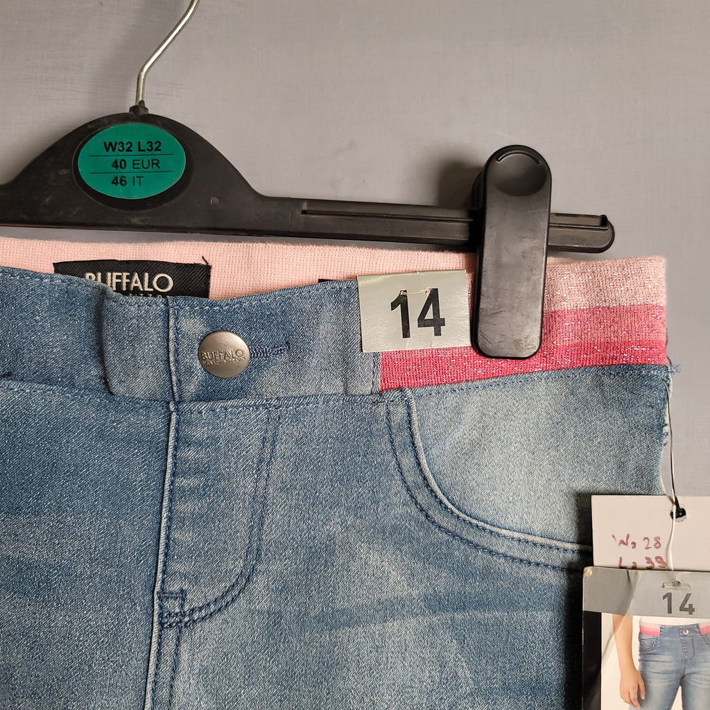 Mid Rise Skinny Comfort stretch Jegging (Buffalo David Button) - THE GREY AREA