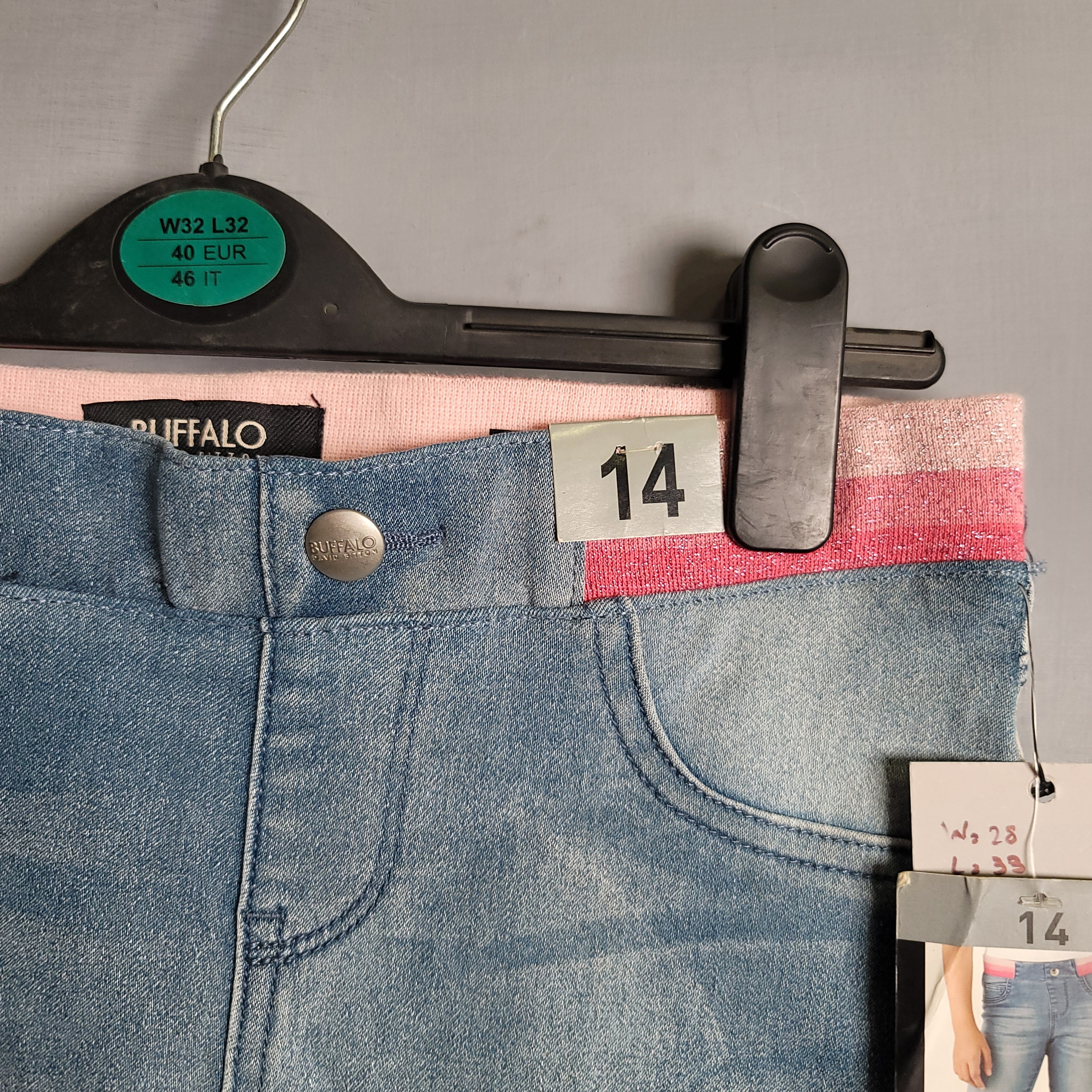 Mid Rise Skinny Comfort stretch Jegging (Buffalo David Button) - THE GREY AREA