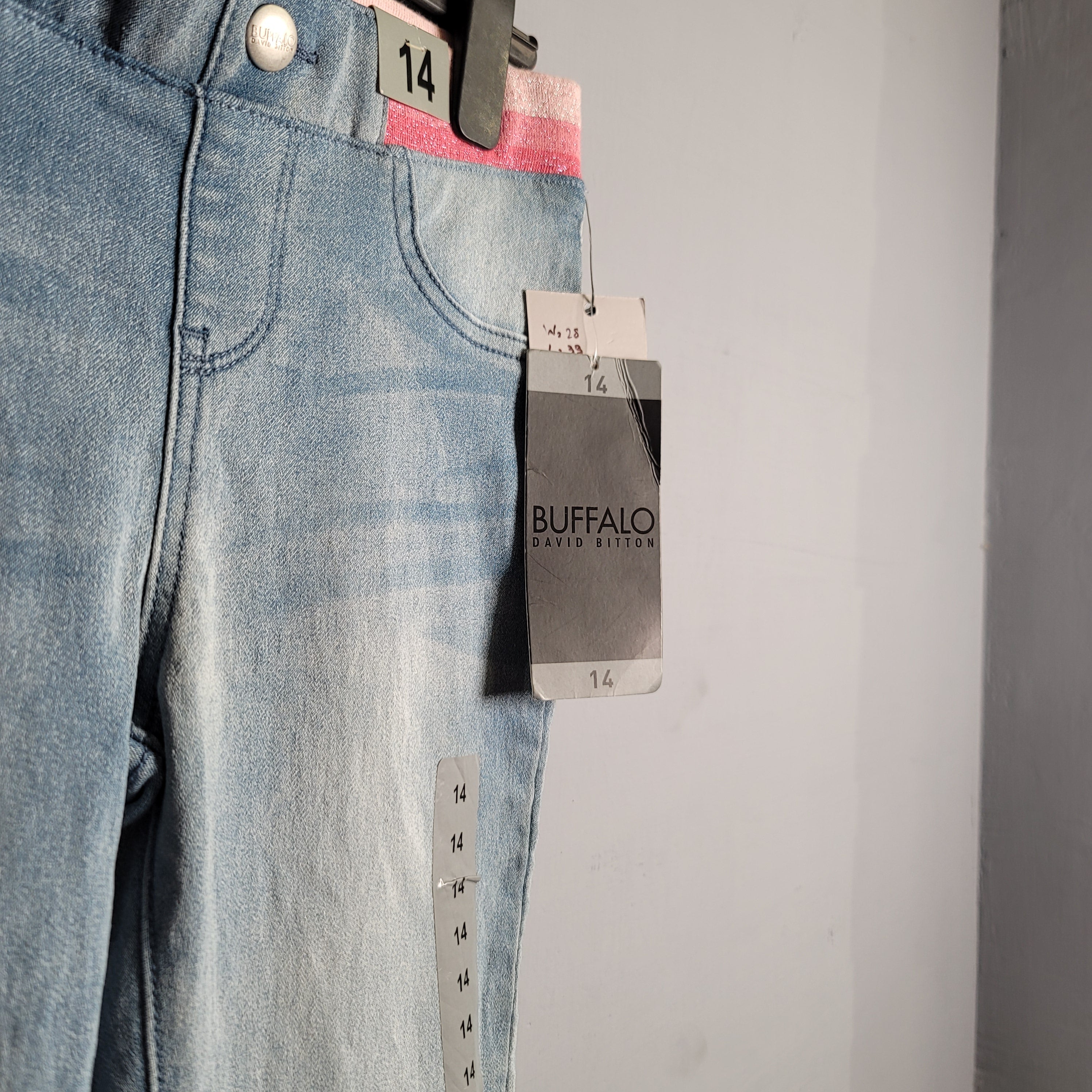 Mid Rise Skinny Comfort stretch Jegging (Buffalo David Button) - THE GREY AREA