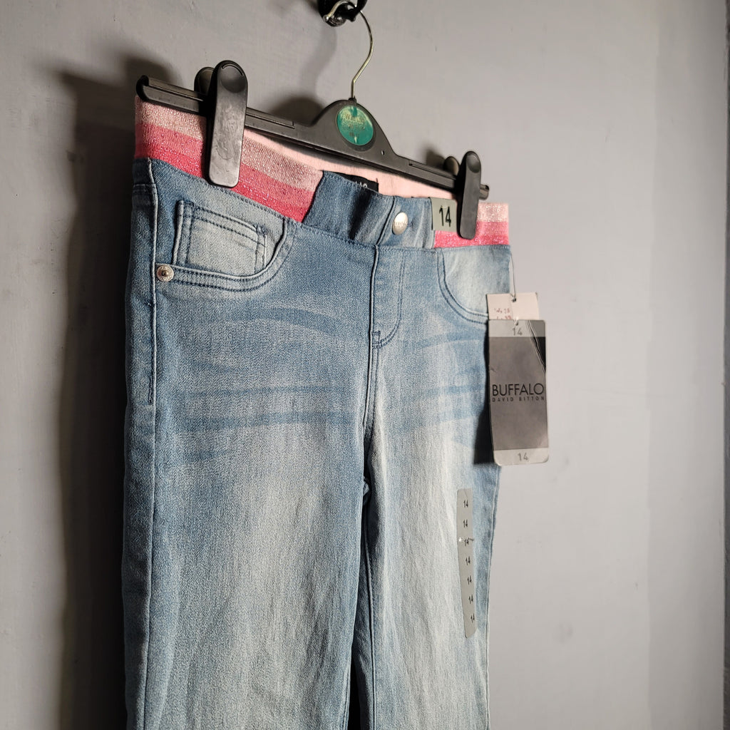 Mid Rise Skinny Comfort stretch Jegging (Buffalo David Button) - THE GREY AREA