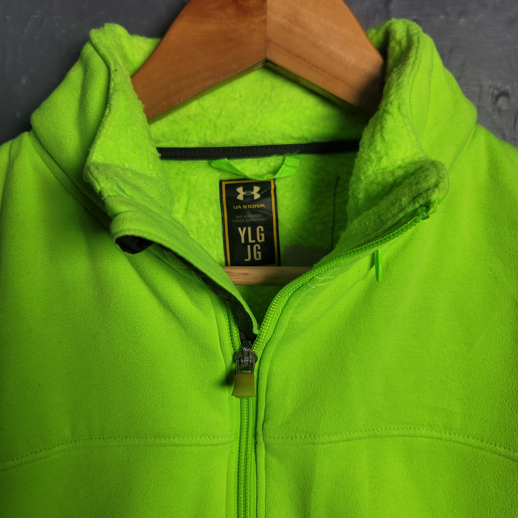 Under armour fluorescent yellow fleece Neon Upper - THE GREY AREA