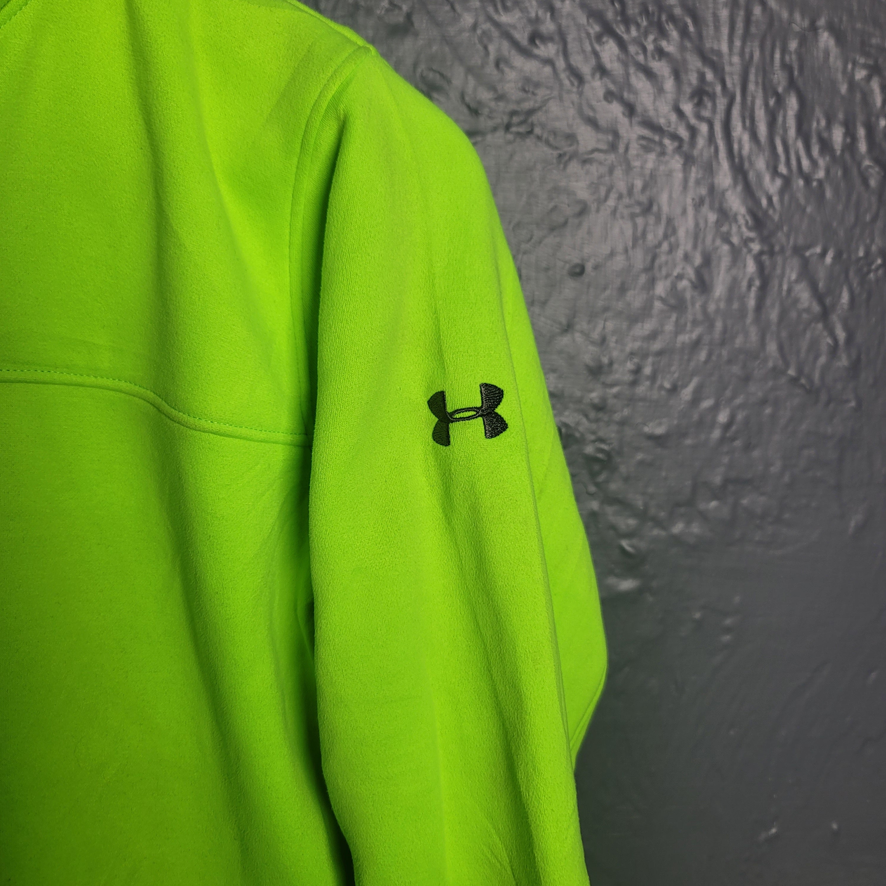 Under armour fluorescent yellow fleece Neon Upper - THE GREY AREA