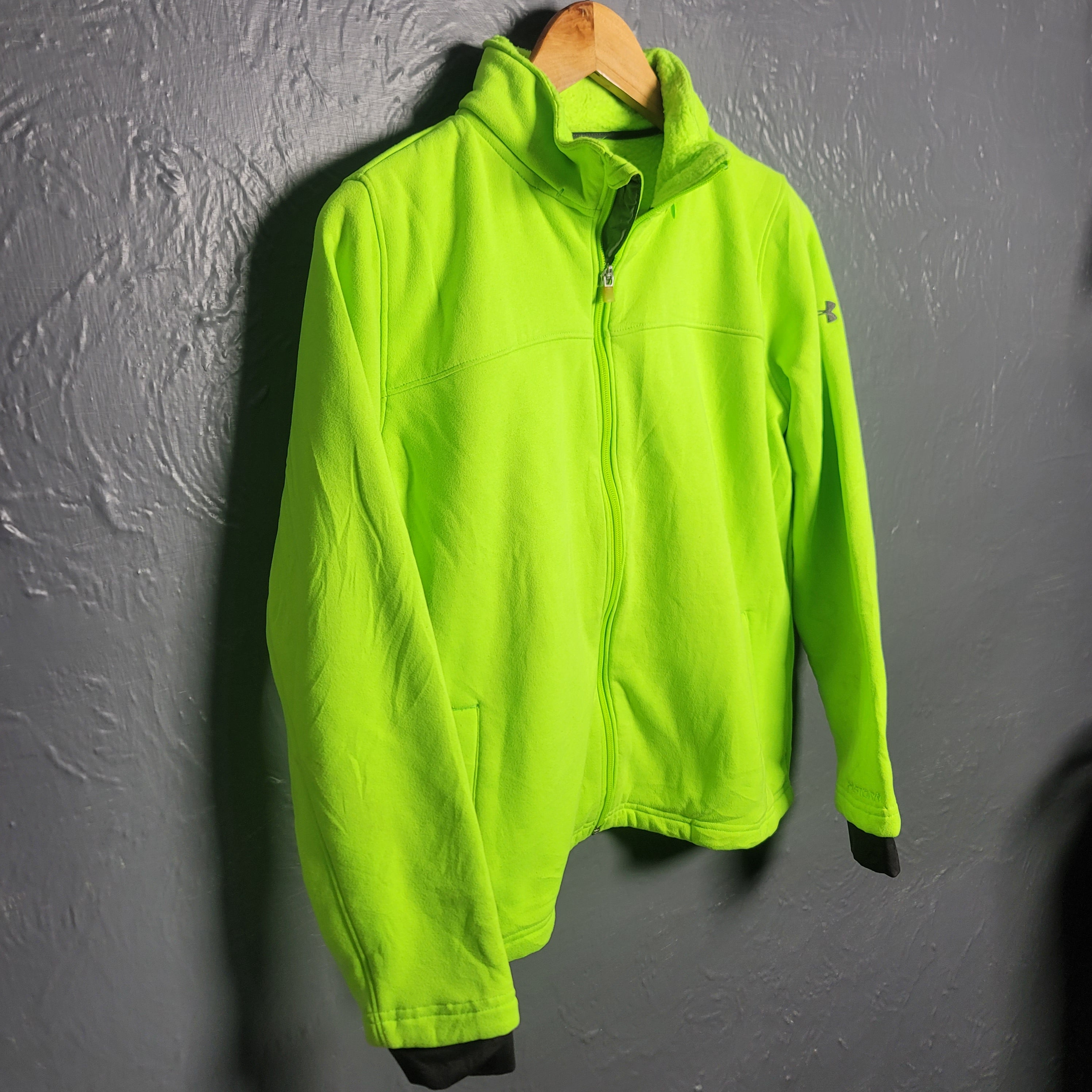Under armour fluorescent yellow fleece Neon Upper - THE GREY AREA