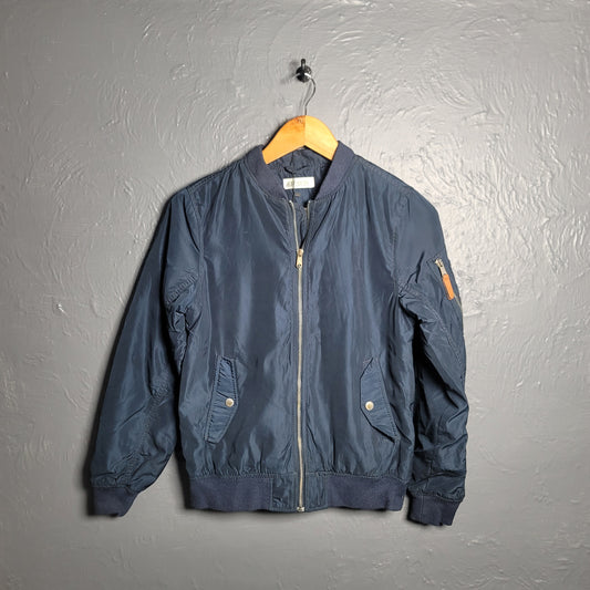 Dark blue Unisex bomber jacket (H&M) - THE GREY AREA