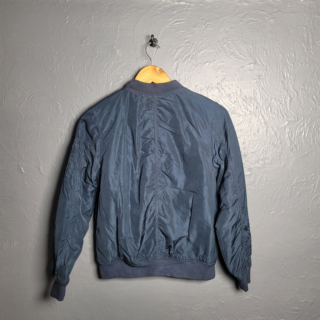 Dark blue Unisex bomber jacket (H&M) - THE GREY AREA