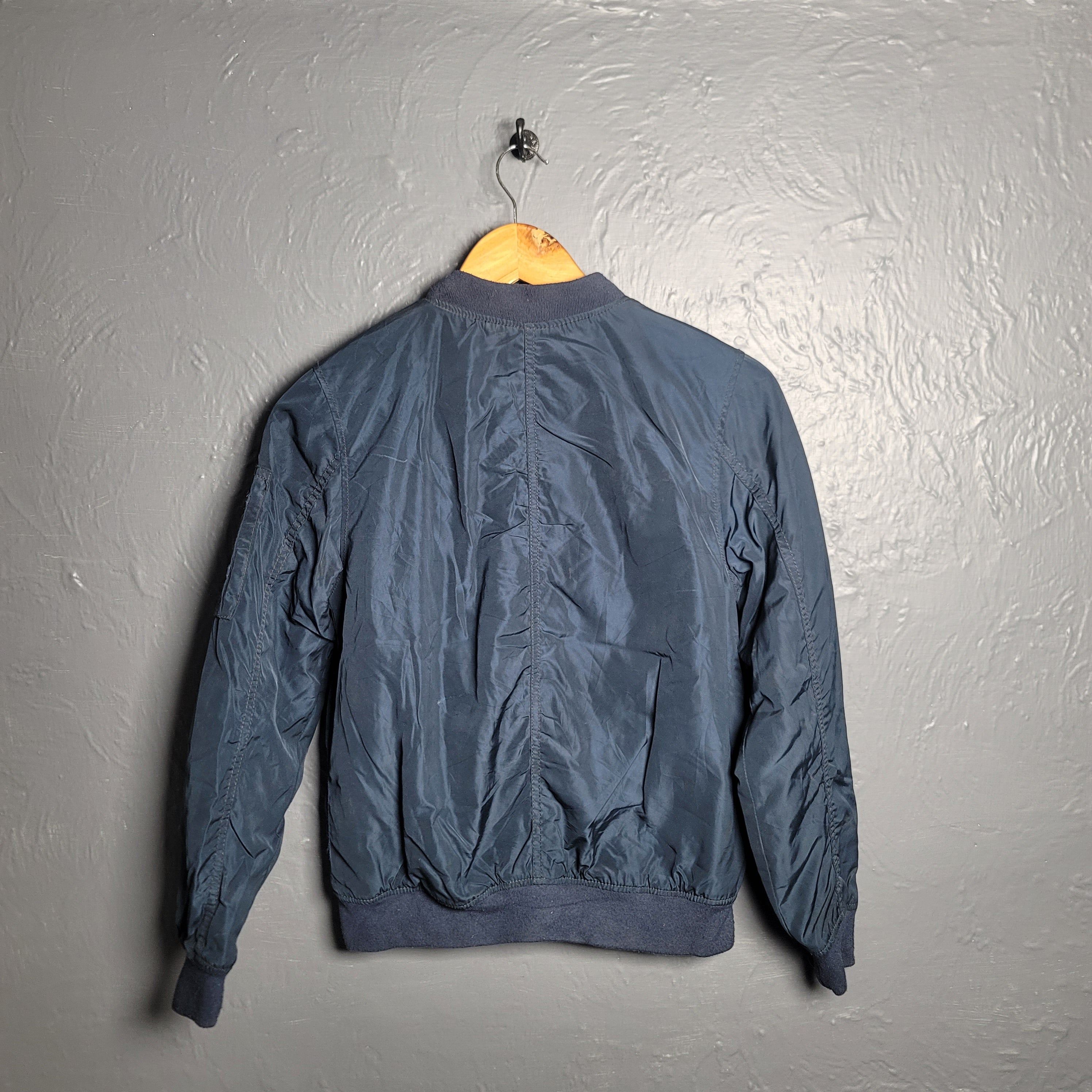 Dark blue Unisex bomber jacket (H&M) - THE GREY AREA