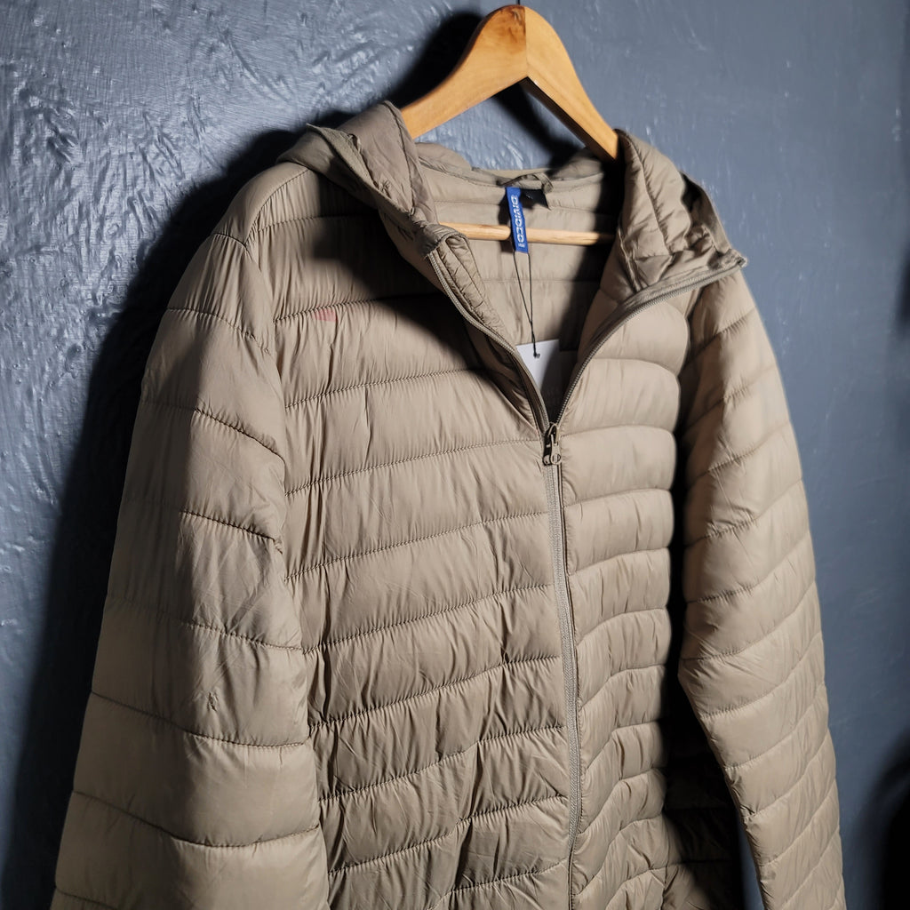 Beige Lightweight Puffer Jacket (H&M) - THE GREY AREA