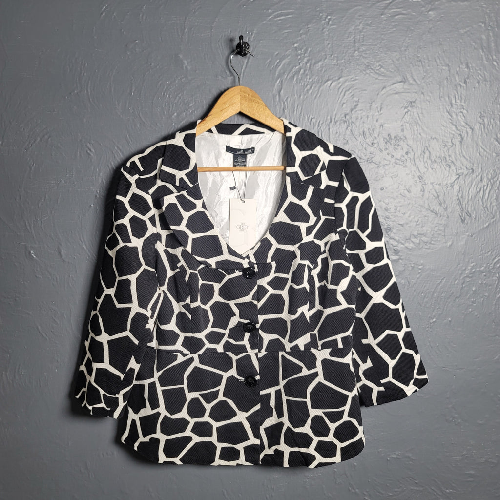 Women's Animal Print Blazer (Willi Smith) - THE GREY AREA