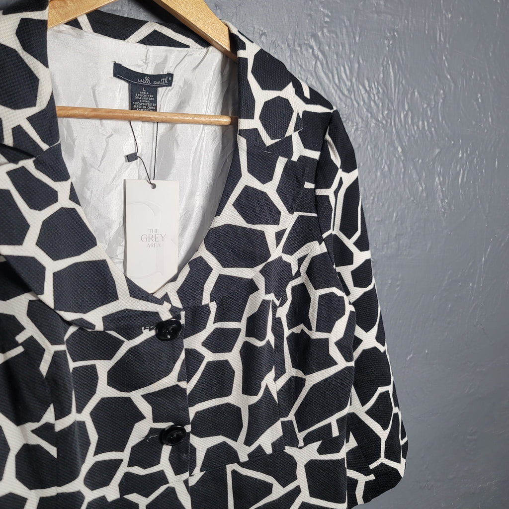 Women's Animal Print Blazer (Willi Smith) - THE GREY AREA