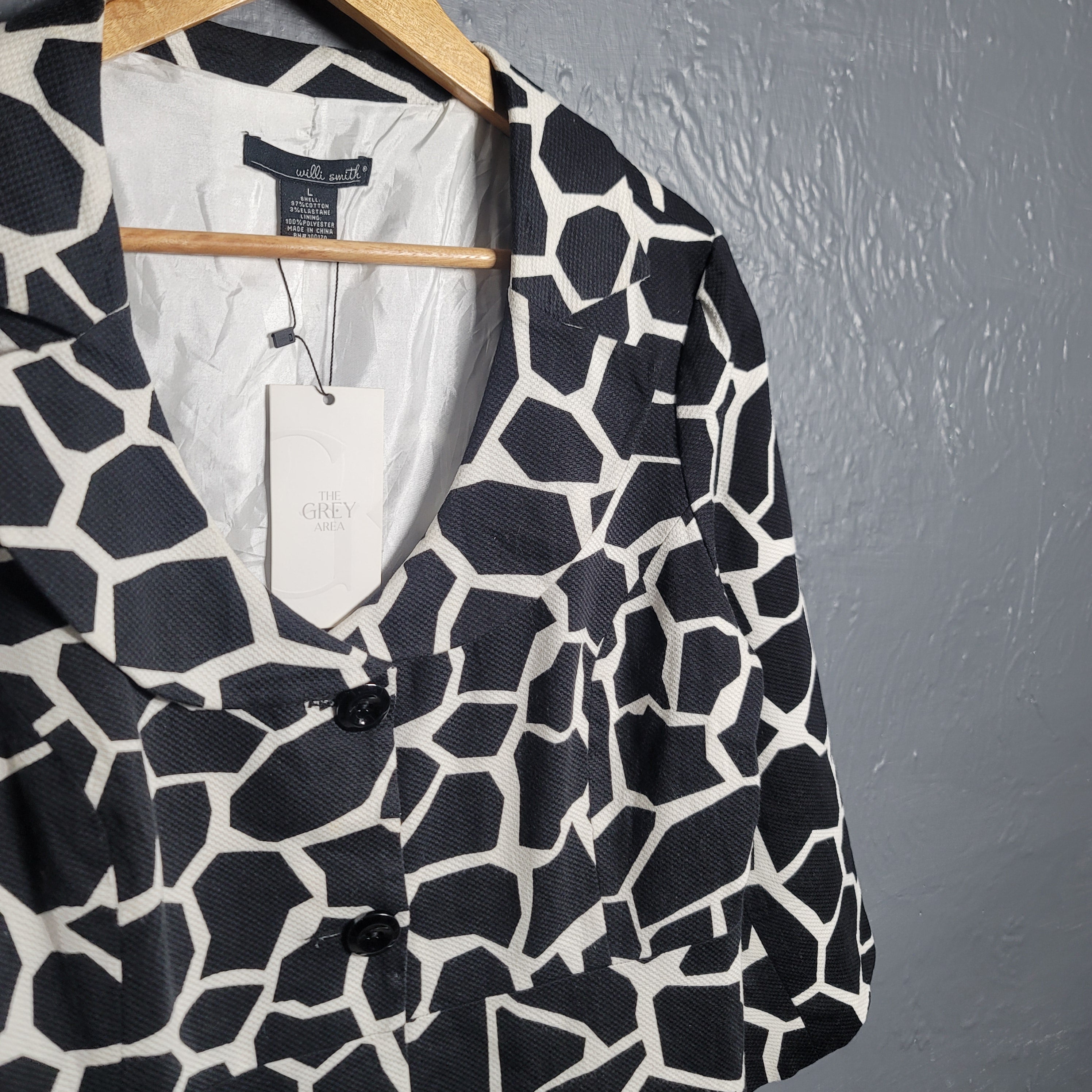 Women's Animal Print Blazer (Willi Smith) - THE GREY AREA