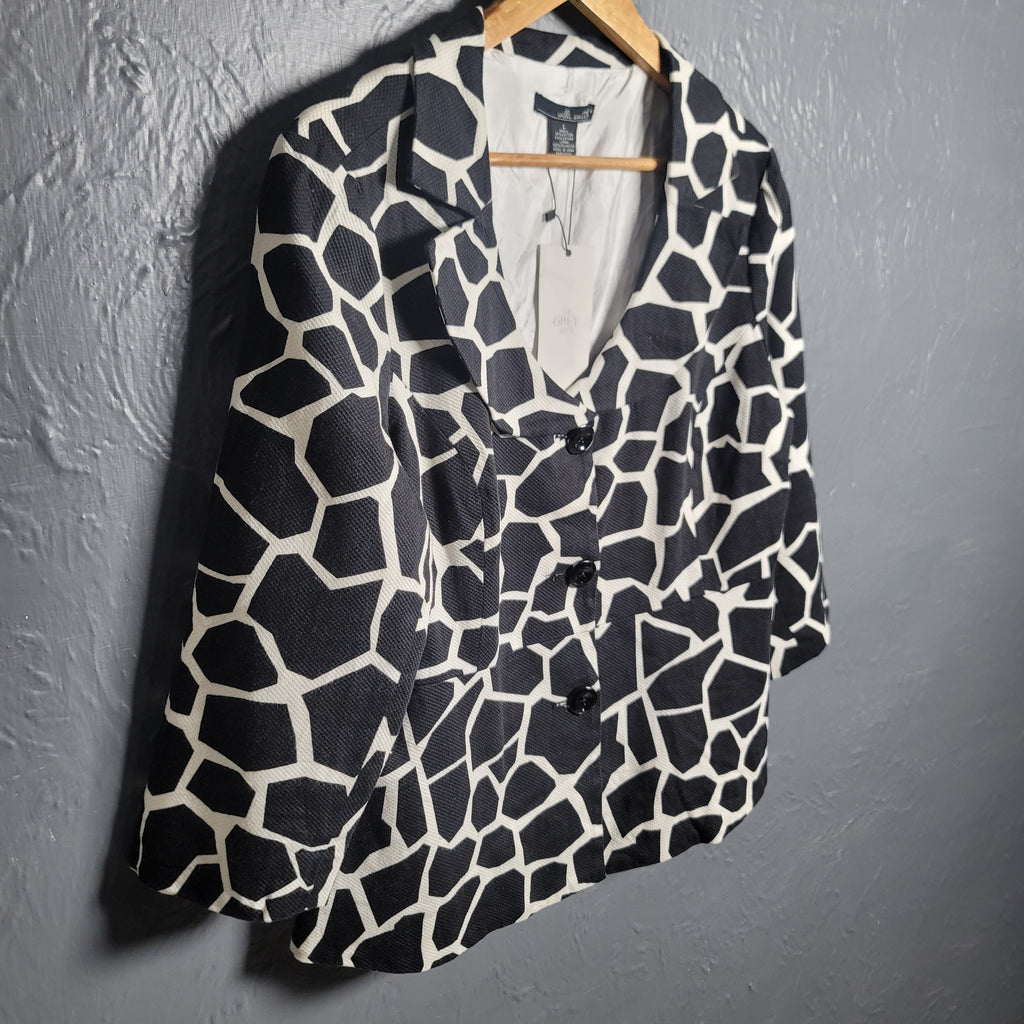 Women's Animal Print Blazer (Willi Smith) - THE GREY AREA