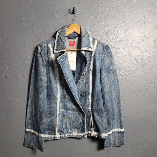 Vintage Y2K Miss Sixty Denim Jacket Streetwear 90s Style - THE GREY AREA