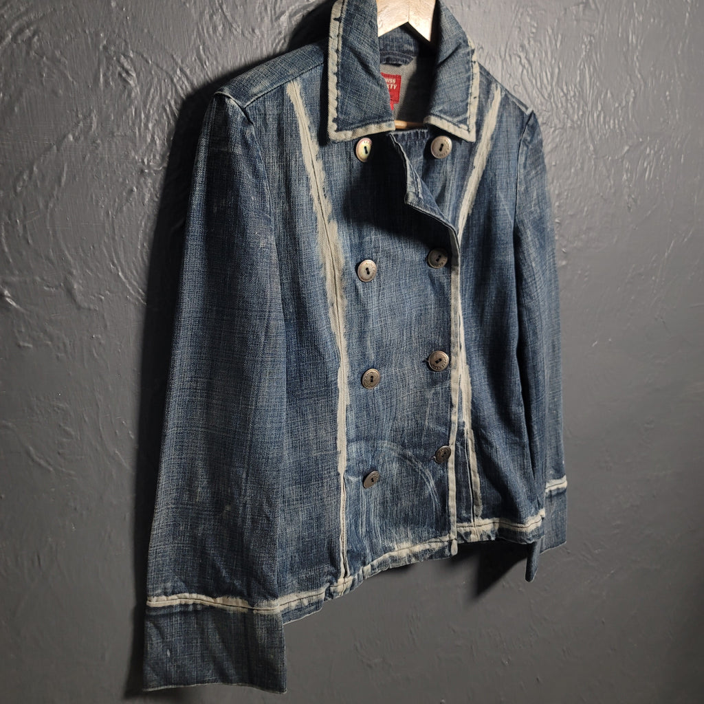 Vintage Y2K Miss Sixty Denim Jacket Streetwear 90s Style - THE GREY AREA