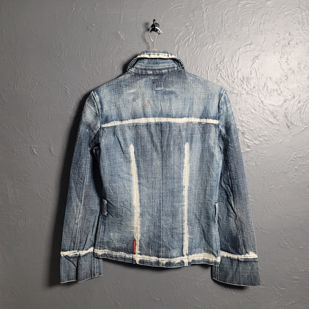 Vintage Y2K Miss Sixty Denim Jacket Streetwear 90s Style - THE GREY AREA