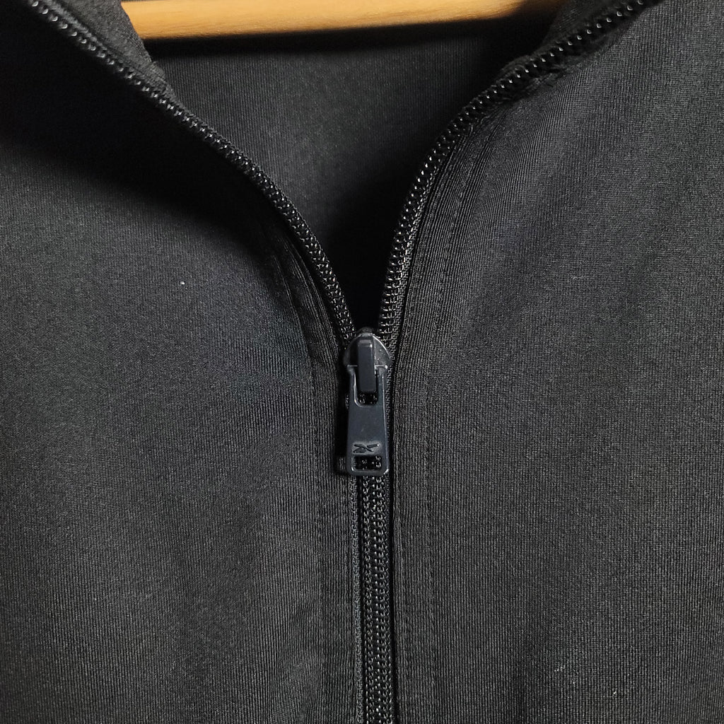 Women's Black Reebok Identity Vector Track Jacket - THE GREY AREA